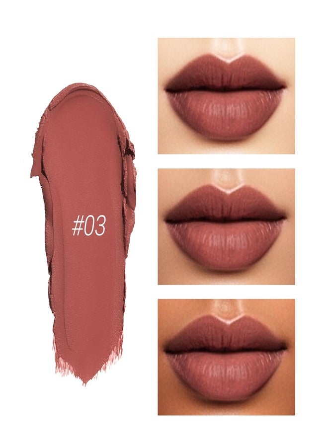 Erinde Matte Lipstick Crayon for Women, Cool Rose Pink 24 Hour Lipstick Lip Liner Pencil, Neutral Lip Stick Long Lasting Waterproof, Vegan & Cruelty-Free, 03 - Image 2