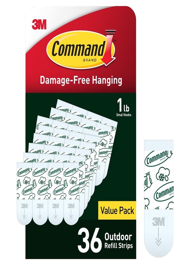Command Outdoor Small Replacement Strips, 36 Strips - Image 1