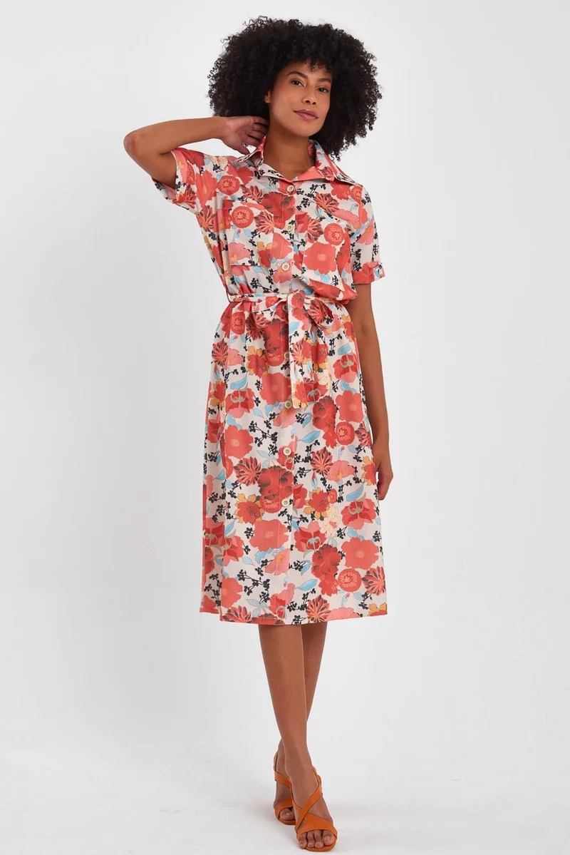 الكسندر جاردي Floral Shirtwaist Dress