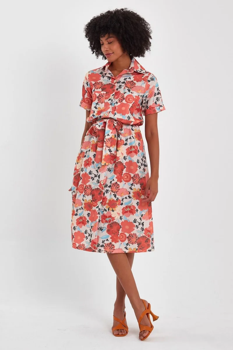 الكسندر جاردي Floral Shirtwaist Dress