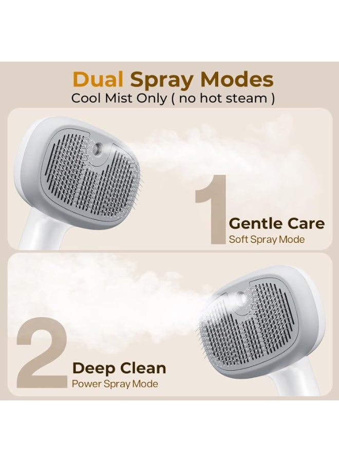 general Self-Cleaning Cat Steam Brush with 2 Water Spray Modes, Large Capacity Tank, Dog Brush for Shedding Massaging Grooming, Cool Mist Only - Image 3