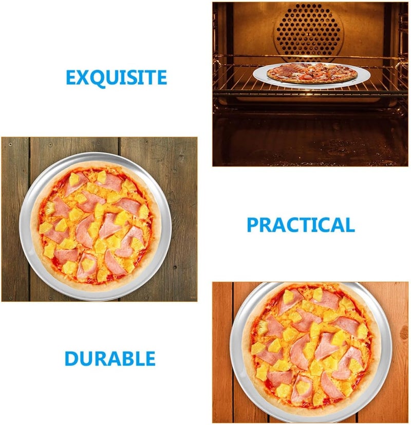 GALPADA Perforated 9-inch Aluminum Pizza Pan for Oven Baking Household Pizza Baking Tray with Holes Metal Crisp Pan for Home Kitchen Use - Image 3