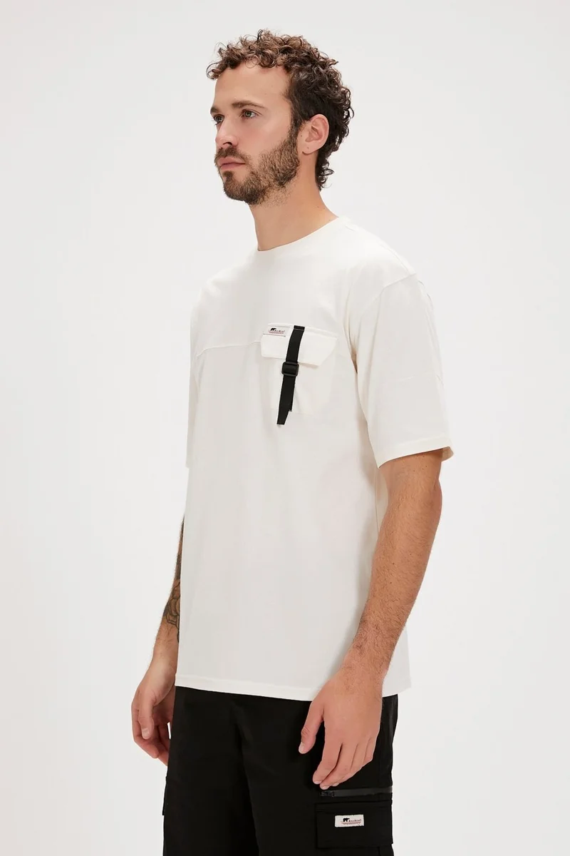 Bad Bear Clifford White Printed Men's T-Shirt