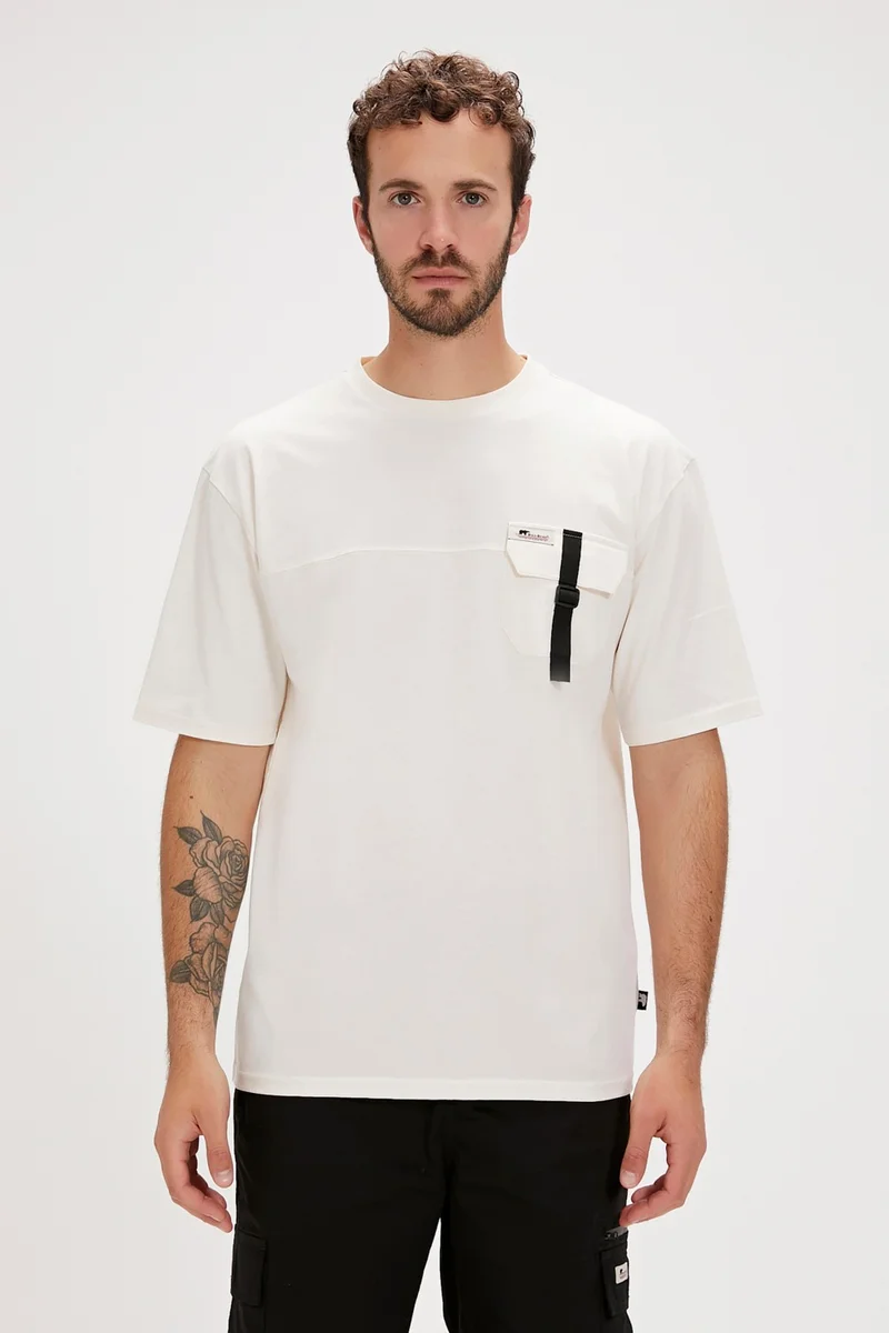 Bad Bear Clifford White Printed Men's T-Shirt