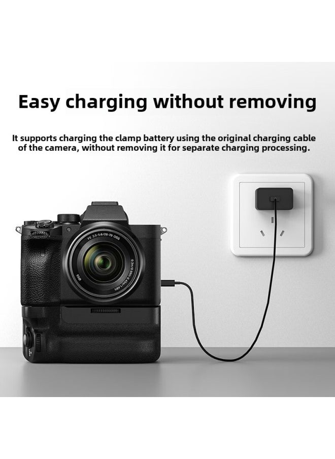 Generic NEEWER (NEEWER) Is Suitable For Sony A9M2/A7R4/A7S3/A1 Vertical Racket Handle And Battery Box-Color:Default  - Image 4