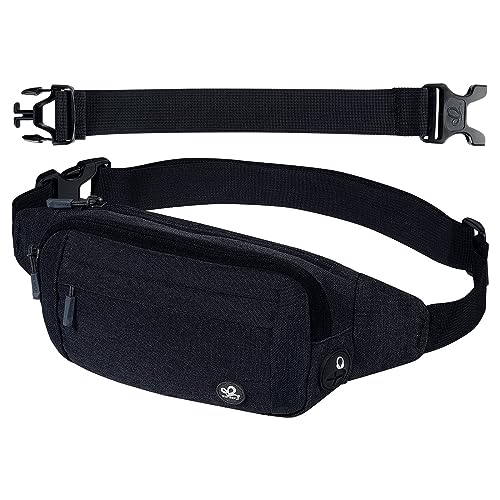 WATERFLY Fanny Pack Waist Bag: Small Hip Pouch Bum Bag Fannie Pack Phanny Fannypack Waistpack Bumbag Beltbag Sport Slim Fashionable for Jogging Hiking Hiker Woman Man - Image 1