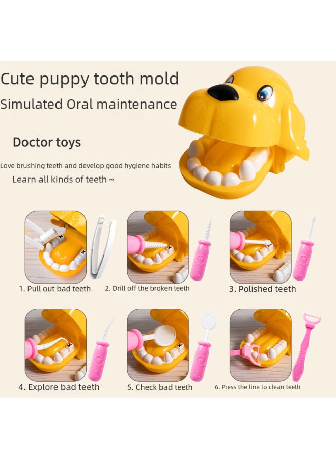 Children's Doctor Toy Set For Girls Realistic Nurse Stethoscope Syringe Dental Household Medical Toolbox Roleplay Medical Kit-Color:【Pink Nurses】 65-piece Storage Box 【Acousto-optic Stethoscope + Vi - Image 4