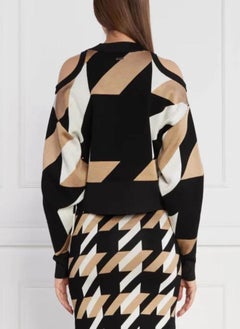BOSS Crew Neck Knitted Crop Sweatshirt  - Image 2