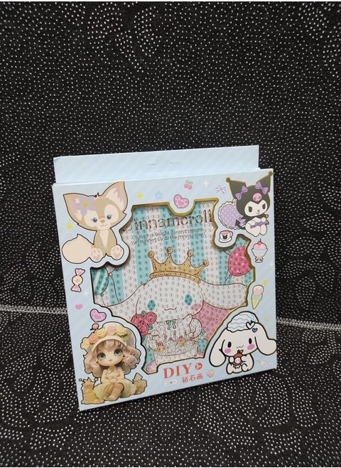 Diamond Painting Kit for Kids Develop Focus Skills and Patience, Improve Visual Coordination With a Frame (Cinnamoroll)