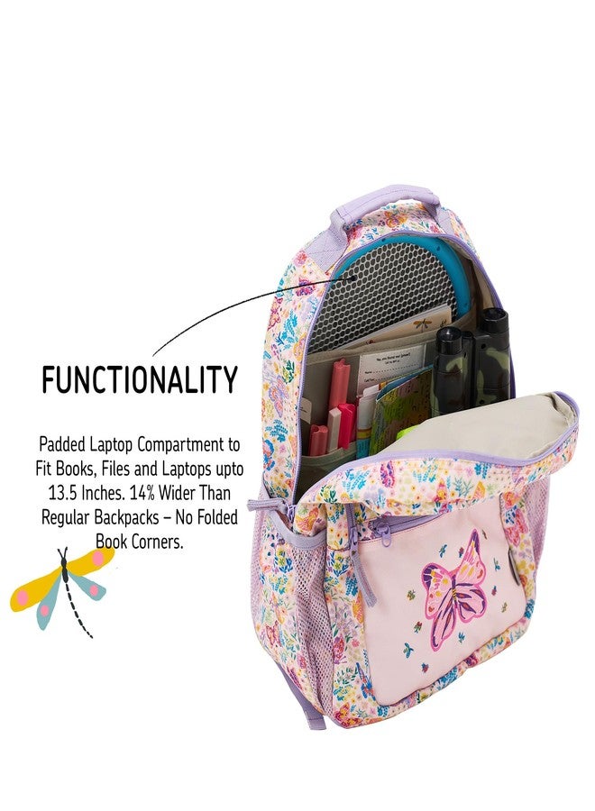 ZOOKEEPER School Bag for Boys & Girls 5-7 Years Lightweight, Water-Resistant Kids Backpack for School & Outdoor Use Cute Butterfly Design, Durable & Comfortable (Pink Butterfly, 17 Litres) - Image 2
