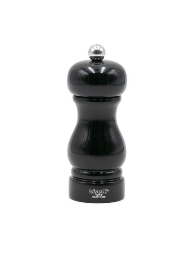 بيسيتي مطحنة ملح "سورينتو" خشب زان مطلية باللون الأسود 13 سم