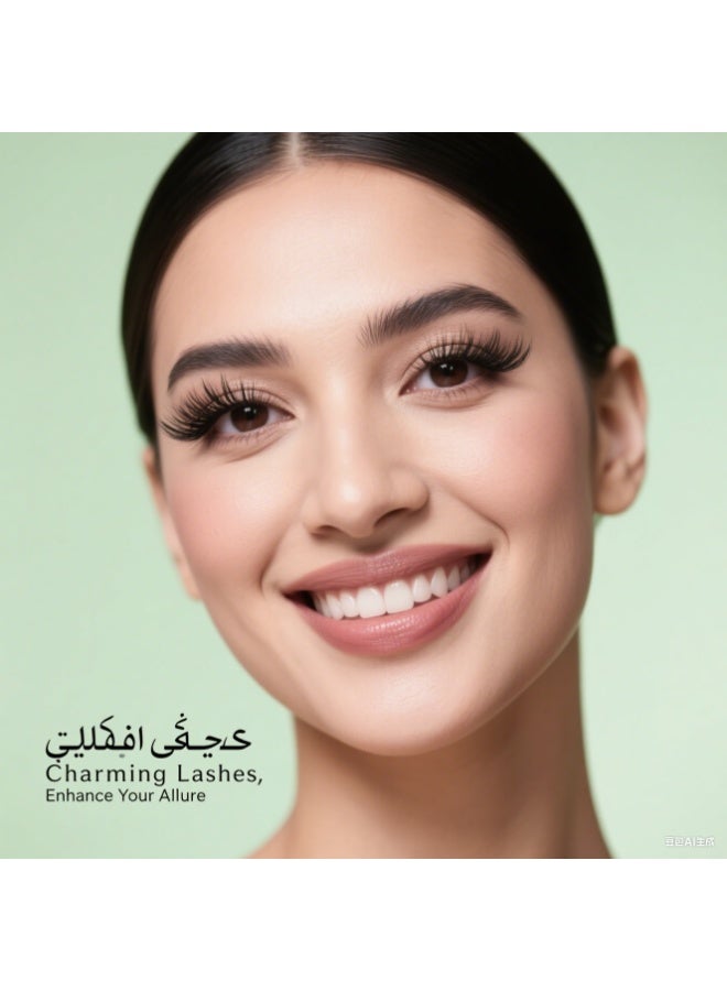 سفينة النور رموش صناعية رائعة وناعمة تضفي على عينيكِ سحرًا فوريًا - Image 5