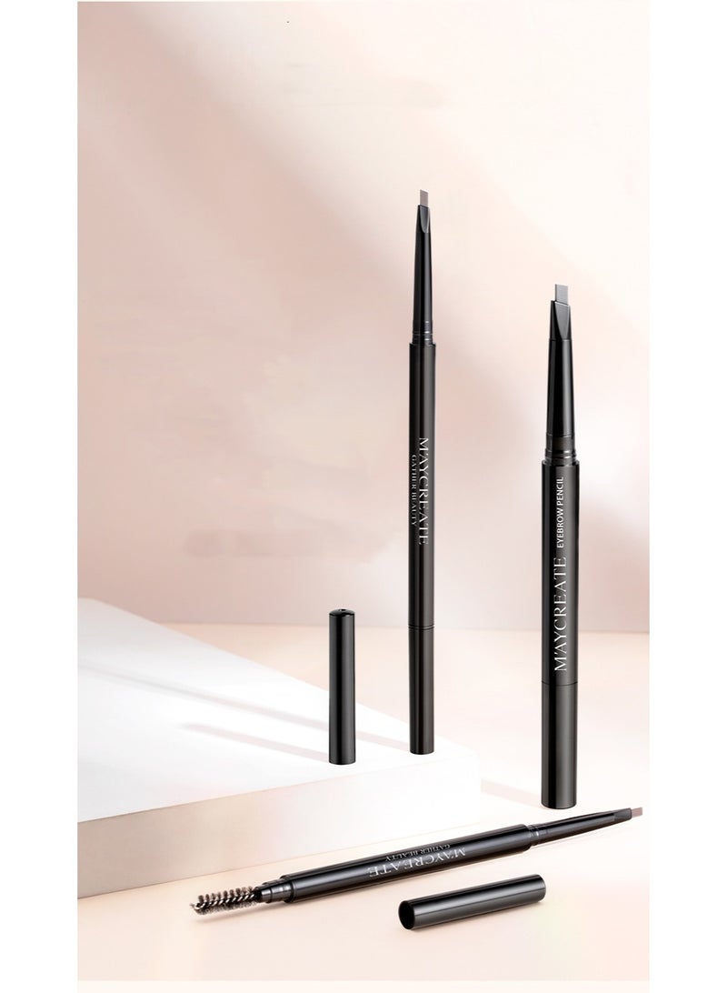 ماي كرييت تصميم مزدوج الأطراف مع فرشاة حلزونية مدمجة، لون بني داكن، يوفر تغطية تدوم 12 ساعة. - Image 2