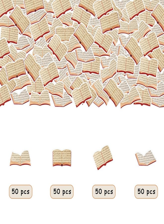 Funmemoir Vintage Book Party Decorations - 200PCS Book Themed Party Confetti, Book Reading Library Newspaper Birthday Party Decor for Book Lover School Classroom Home Party Supplies - Image 5