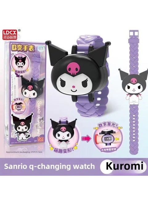 Genuine Smart Ultraman Watch Mecha Deformation Children Boys Girls Ultraman Hero Watch Toy Gift-Color:[sanrio Q-changing Watch]-culomi