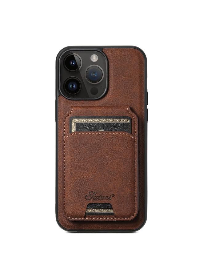 Suteni Case For iPhone 13 Pro H16 Litchi Texture Leather Detachable Wallet Back Phone Case - Image 1
