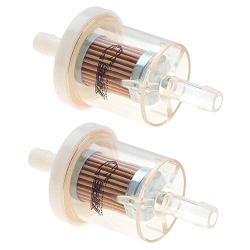 APE RACING Inline Fuel Filter Universal Fuel Filters for Small Engine Motorcycle Lawn Mower (Pack of 2) Replace 691035 49019-0027 AM108356 - Image 1