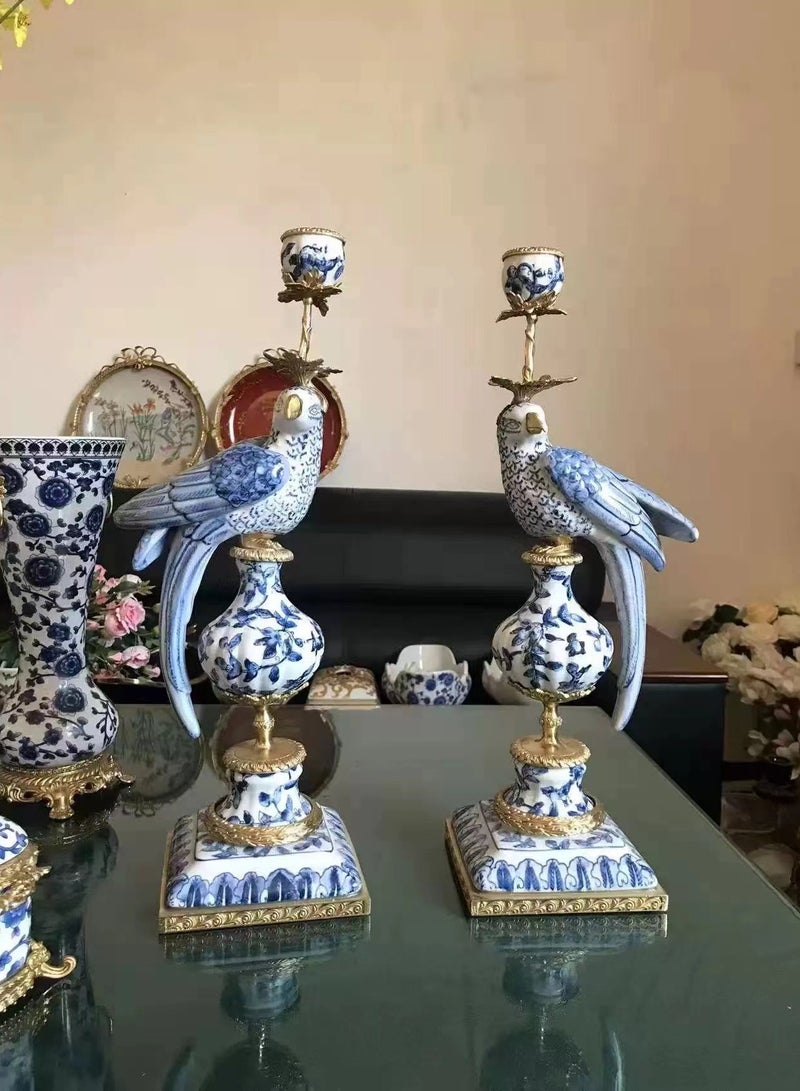 China Made [INK ORIENTAL｜Celadon Secret Porcelain & Gilded Heritage Clock｜Ice-Cracked Bronze Sculpture｜1300°C Kiln-Fired Renaissance Guardian] - Image 3