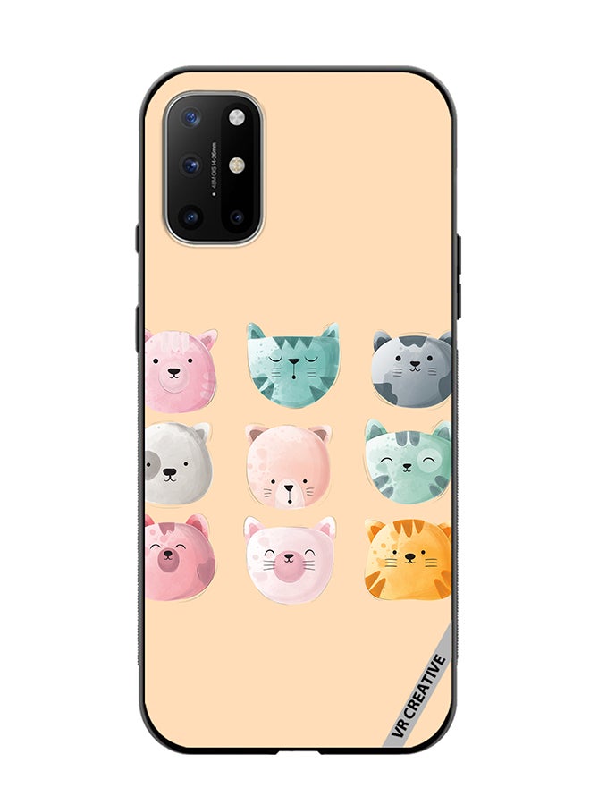 VR CREATIVE Protective Case Cover For OnePlus 8T Cute Faces Design Multicolour - Image 1