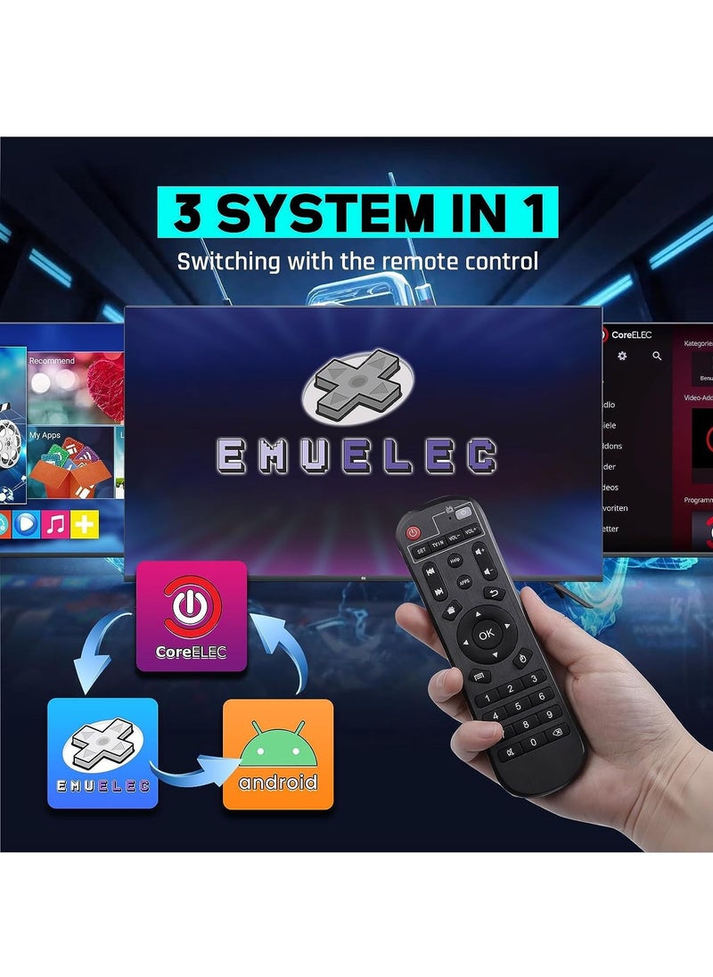 Generic - X2-PRO Super Console, Pro Video Game Console, Built-in 10000+ Games, Android 9.0/Emuelec 4.5/CoreE System, Supports 4K UHD Output, 2.4GHz/5GHz Wi-Fi, Bluetooth 5.0 - Image 1
