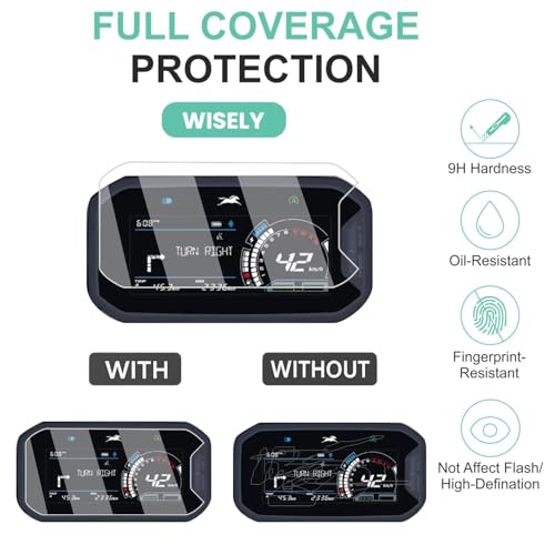 Wisely Premium Screen Guard for NEW TVS Ntorq 125 Race XP (2025) Scooter - Display Digital Meter Protector - HD Clear, Full Cover - Easy Installation Kit - Scooty Instrument Cluster Accessories - Image 4