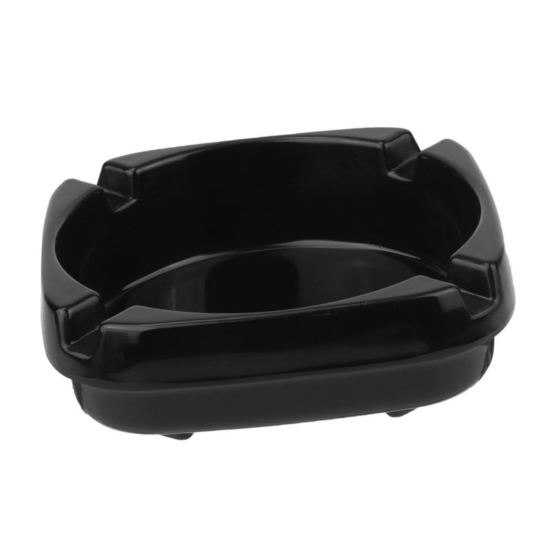 Square Black Ashtray for Home Outdoor Use Lightweight Convenient Patio Garden Living Room Bar - Image 2