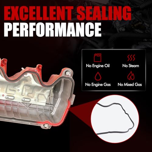 MITZONE Upgrade Left and Right Aluminum Valve Cover Kit Compatible with Ford Lincoln Mercury Explorer F-150 F-250 F-350 F-450 F-550 Mustang Expedition Mark LT Navigator Mountaineer 4.6L 5.4L 2004-2018 - Image 2