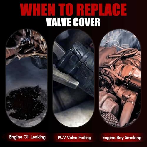 MITZONE Upgrade Left and Right Aluminum Valve Cover Kit Compatible with Ford Lincoln Mercury Explorer F-150 F-250 F-350 F-450 F-550 Mustang Expedition Mark LT Navigator Mountaineer 4.6L 5.4L 2004-2018 - Image 4