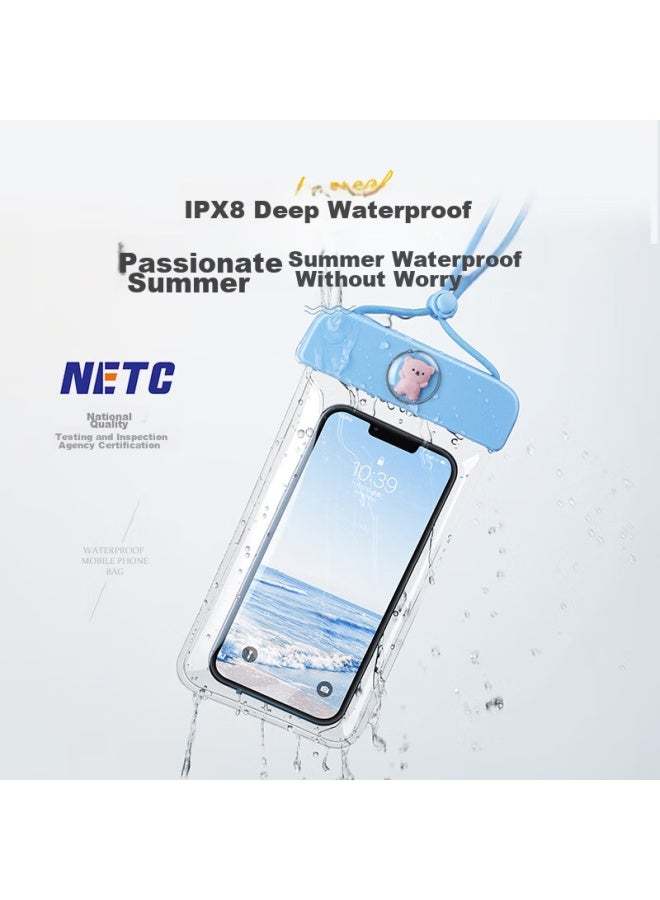 Badigao Waterproof Phone Case, Touchscreen Compatible, For Swimming, Rafting, Diving, Transparent Waterproof Pouch, Hot Spring, Neck Strap, Waterproof Phone Sleeve - Image 4