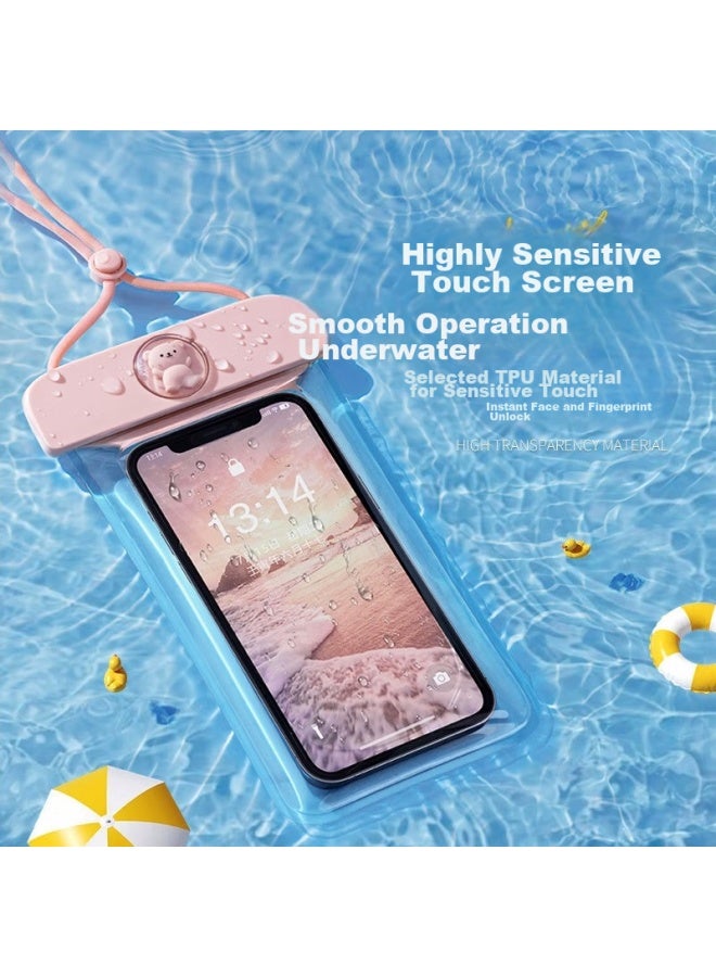 Badigao Waterproof Phone Case, Touchscreen Compatible, For Swimming, Rafting, Diving, Transparent Waterproof Pouch, Hot Spring, Neck Strap, Waterproof Phone Sleeve - Image 2