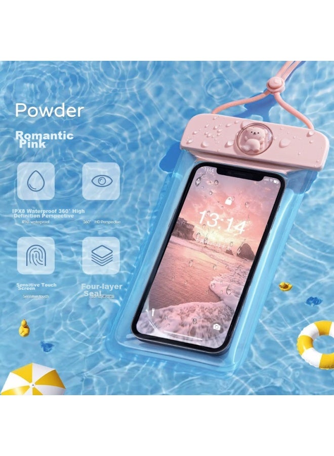 Badigao Waterproof Phone Case, Touchscreen Compatible, For Swimming, Rafting, Diving, Transparent Waterproof Pouch, Hot Spring, Neck Strap, Waterproof Phone Sleeve - Image 5
