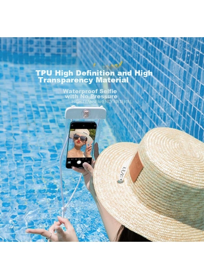Badigao Waterproof Phone Case, Touchscreen Compatible, For Swimming, Rafting, Diving, Transparent Waterproof Pouch, Hot Spring, Neck Strap, Waterproof Phone Sleeve - Image 1