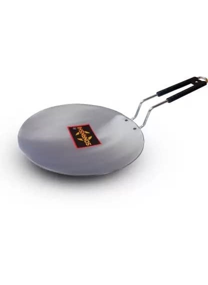 Sonanshi Sonanshi Pure Iron/Loha Roti/Chapati Tawa 9.5 Inches Silver with PVC Handle  - Image 1