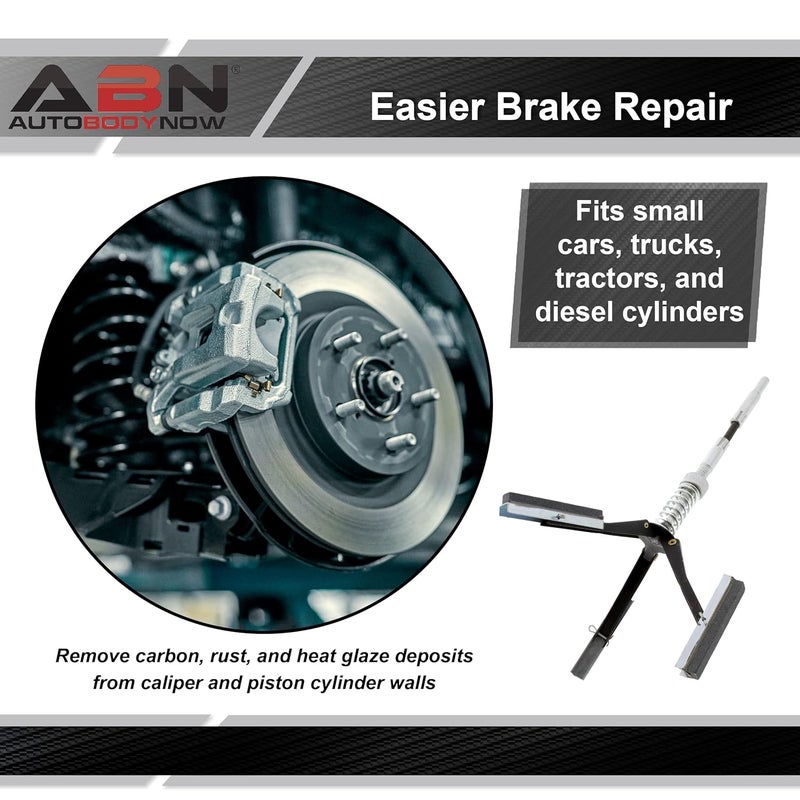 ABN 2in Small Brake Cylinder Hone Tool - Engine Cylinder Hone Deglazer 1.25-3.5in Piston Honing with 3pc Stones 220 Grit - Image 3