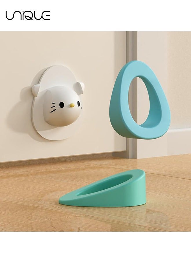 Unique Pack of 4 Door Stopper Wall Protector, 2-in-1 Anti-Skid Anti-Collision Door Stopper for Wall Protection, Animal Silicone Door Stop Wall Protector for Home and Office  - Image 3