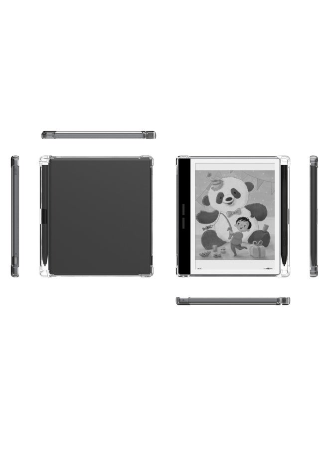 Case Compatible with Bigme B751 7 inch eReader - Lightweight Transparent Flexible Soft Back Cover with Pen Slot - Image 2