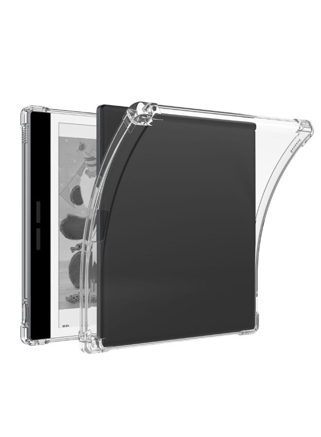 Case Compatible with Bigme B751 7 inch eReader - Lightweight Transparent Flexible Soft Back Cover with Pen Slot - Image 1