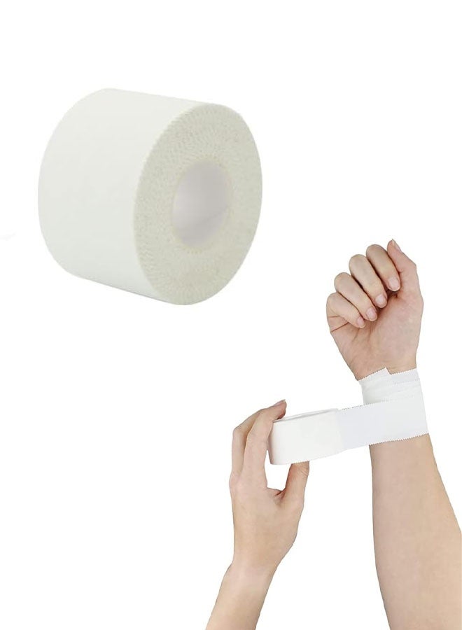Athletic Sports Medical Tape - No Sticky Residue & Easy to Tear Very Strong Tape for Athlete & Sport Trainers & First Aid Injury Wrap Perfect for Fingers Ankles 1.5in X 30ft (White) - Image 1