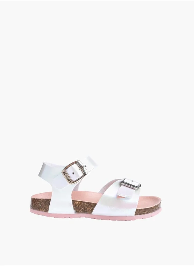 بابلوسكي Girls Strap Sandals With Buckle Closure