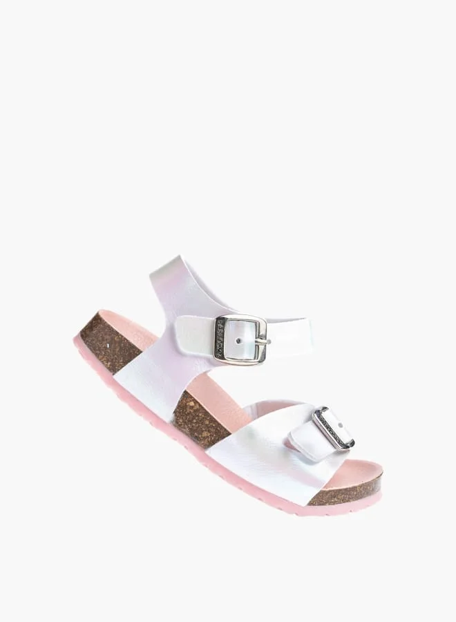 بابلوسكي Girls Strap Sandals With Buckle Closure