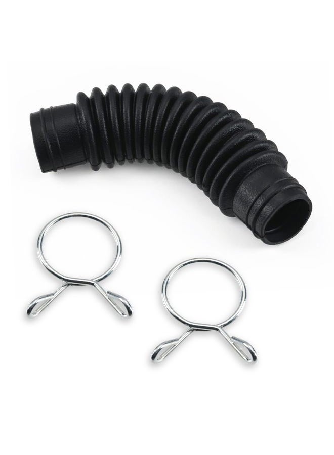 Hufopik 1 Pcs Washer Drain Hose Assembly AEM73213001 - Thicker Tub-to-Pump Connector with Stainless Steel Hose Clamps - Compatible with LG Washing Machines - Image 1