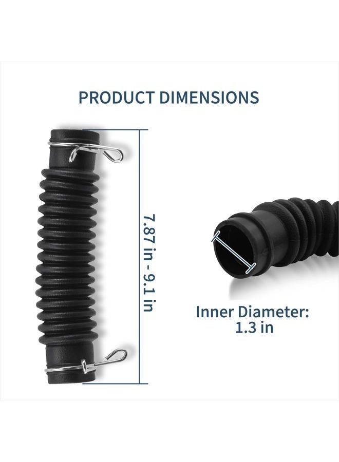 Hufopik 1 Pcs Washer Drain Hose Assembly AEM73213001 - Thicker Tub-to-Pump Connector with Stainless Steel Hose Clamps - Compatible with LG Washing Machines - Image 2