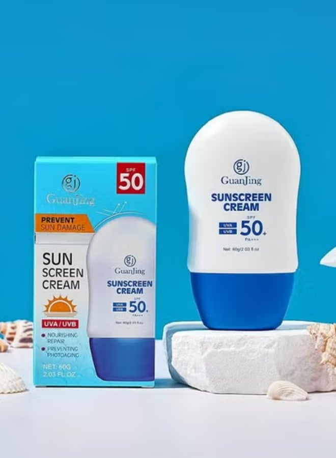 جوانجينج كريم واقي من الشمس يمنع أضرار أشعة الشمس SPF 50 PA+++ 60 جرام