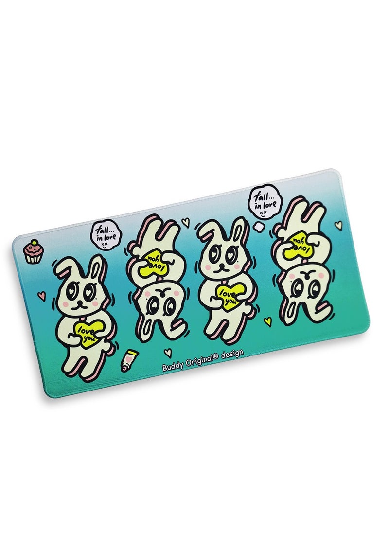 Generic Large Gaming Mouse Pad, Cartoon Rabbit (60cm x 30cm x 2mm), Extended Thickened Waterproof Non-Slip Spill-Proof Mouse Mat with Special Textured Surface, Anti-wear Stitched Edges for Keyboard and PC  - Image 3