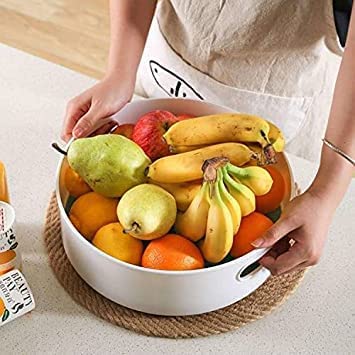 GABZ 360 Rotating Kitchen Organizer Tray Lazy Susan Rack MultiPurpose Kitchen Storage Revolving Tray Cosmetic Organizer Rotating Tray Lazy Susan for Kitchen Cabinet Spice Rack - Image 5