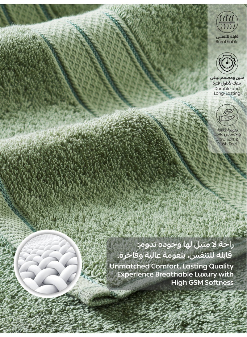 Donetella 12-Piece Washcloth Set, 30x30 cm | 100% Combed Cotton 600 GSM | Thick, Soft, Ultra-Absorbent & Quick-Drying | Ideal for Spa, Gym, Hotel & Daily Use - Image 5
