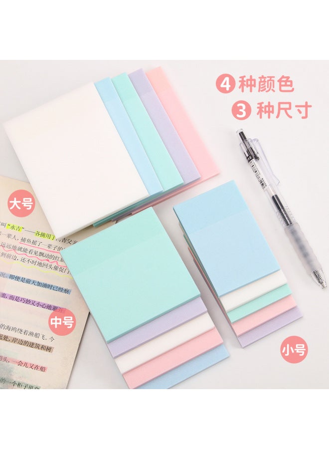 Pearlescent Frosted Sticky Notes For Students With High Appearance, Transparent Sticky Note Pads, Colorful Flash Note Pads - Image 4
