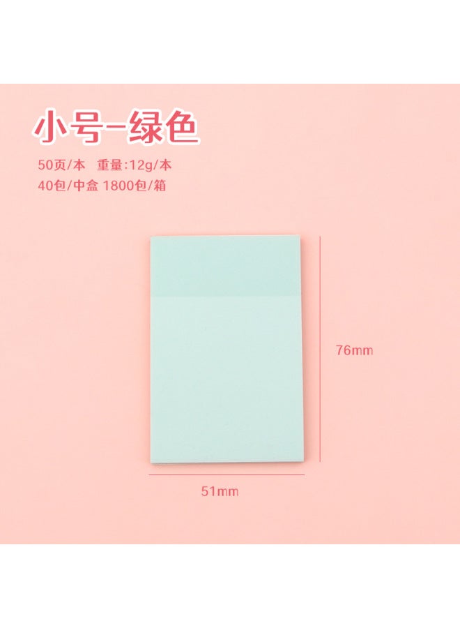 Pearlescent Frosted Sticky Notes For Students With High Appearance, Transparent Sticky Note Pads, Colorful Flash Note Pads - Image 1