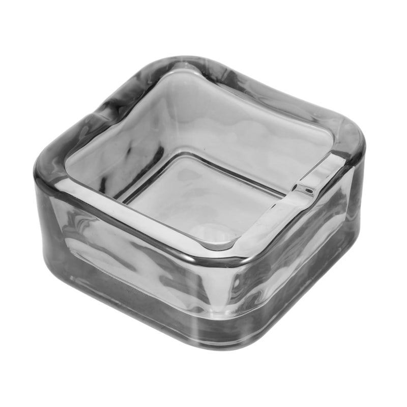 Heavy Glass Ashtray for Indoor Outdoor Use Decorative Ash Holder Easy to Clean - Image 2