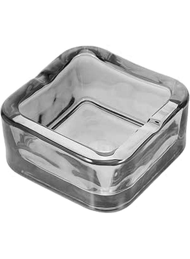Heavy Glass Ashtray for Indoor Outdoor Use Decorative Ash Holder Easy to Clean - Image 1